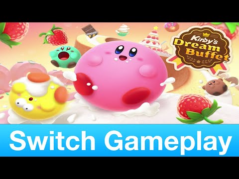 Kirby's Dream Buffet Nintendo Switch Gameplay 