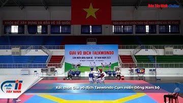 Kết thúc Giải vô địch Taewondo Cụm miền Đông Nam bộ