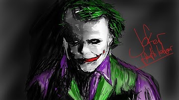 Drawing Joker (Heath Ledger) | Autodesk Sketchbook