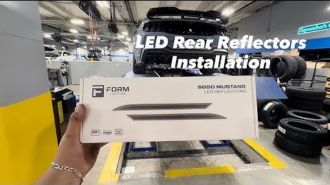 How To Install Form Lighting LED Rear Reflectors | 24’-25’ S650 Mustang