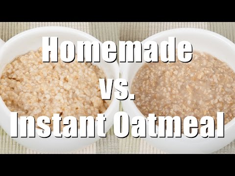 Making Homemade vs. Packaged Oatmeal