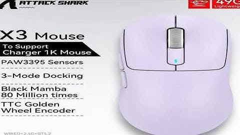 A must-have product! Attack Shark X3pro X3 Wireless Mouse, Macro Gaming Mouse,Lightweight Mouse,Pi