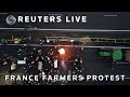 LIVE: Protesting French farmers head towards Paris on tractors