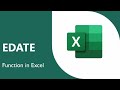 EDATE Function in Microsoft Excel: A short tutorial!