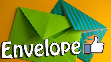 Paper Envelope Making Without Glue or Tape. Super Easy Origami Envelope Tutorial