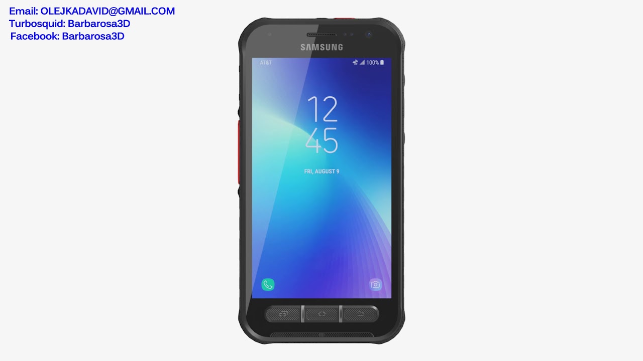 Samsung Galaxy XCover FieldPro 3d model by Barbarosa3D