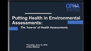 Putting the health in EAs: the how-tos of a ‘health assessment’ (BEWG Webinar #4/4)