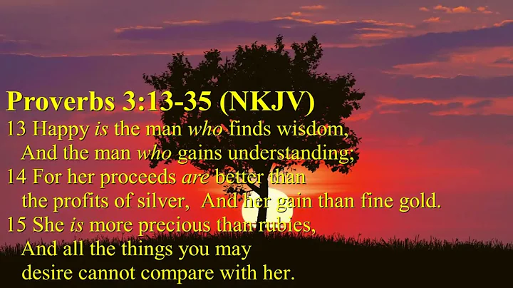 Proverbs 3:13-35