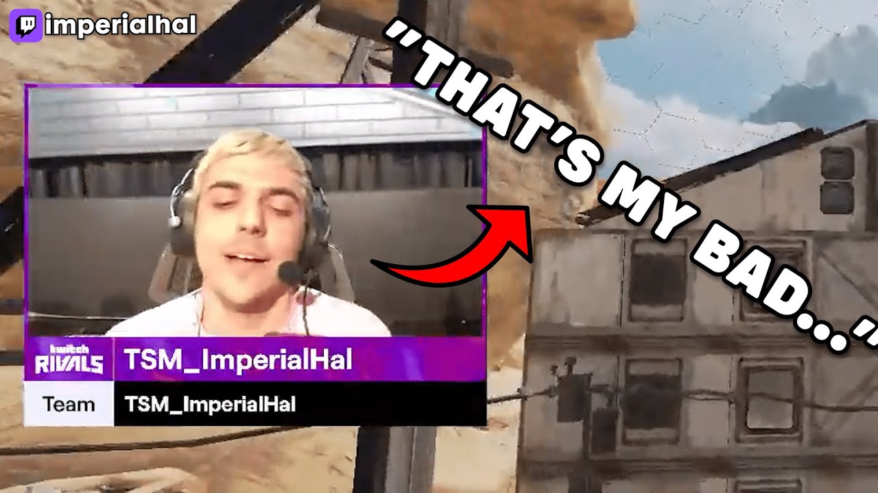 when TSM ImperialHal threw the GUN RUN Mode in Twitch Rivals!