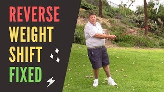 GOLF BACKSWING PROBLEMS and REVERSE WEIGHT SHIFT