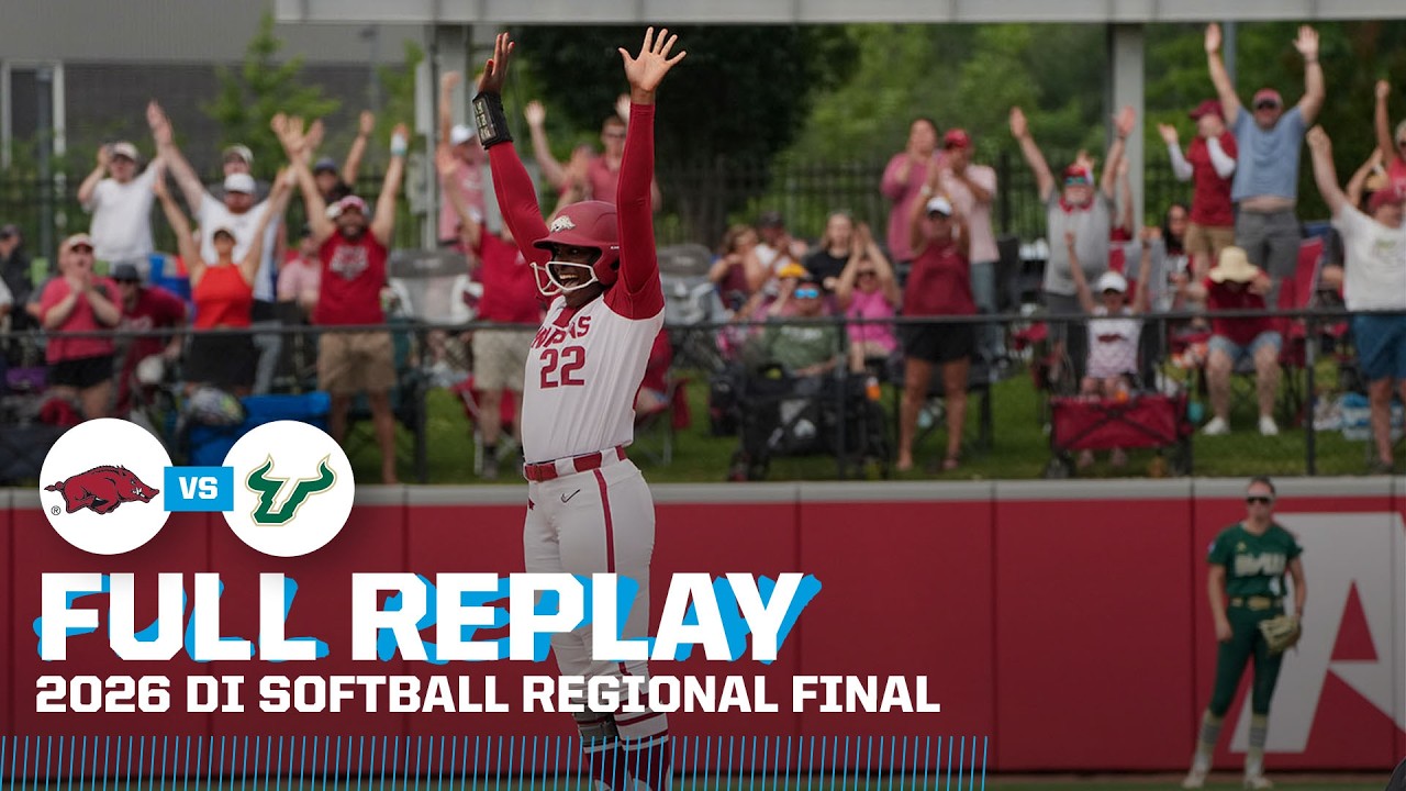 Arkansas vs. USF: 2026 NCAA softball regional final | FULL REPLAY