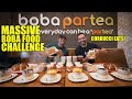 MASSIVE BOBA FOOD CHALLENGE | THE MOST UNIQUE CHALENGE EVER | Ft CORBUCCI EATS