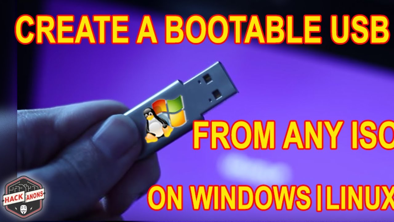 how to make a usb drive bootable device