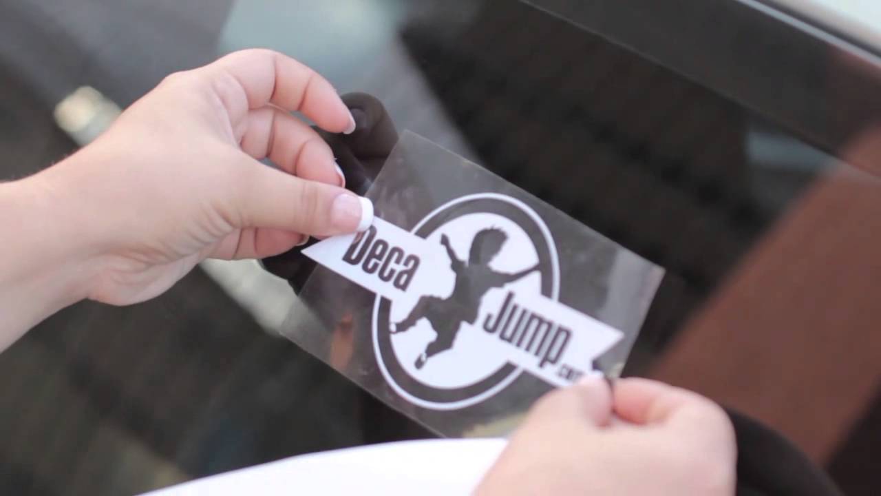 Instalacion de sticker en ventana de automovil YouTube