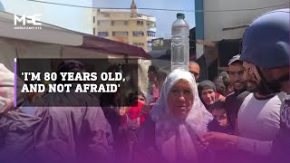 An 80-year-old Palestinian grandmother refuses to leave Jabalia camp despite Israeli strikes by Middle East Eye 2,361 views 5 hours ago 1 minute, 15 seconds