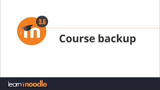 36 Course backup