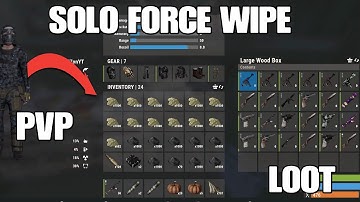 Solo Snowball on Force Wipe -Rust Console Edition