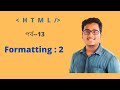 HTML Formatting 2 | part 14| mostafizur rahman Html tutorial| mustafiz html tutorial learn with fiz