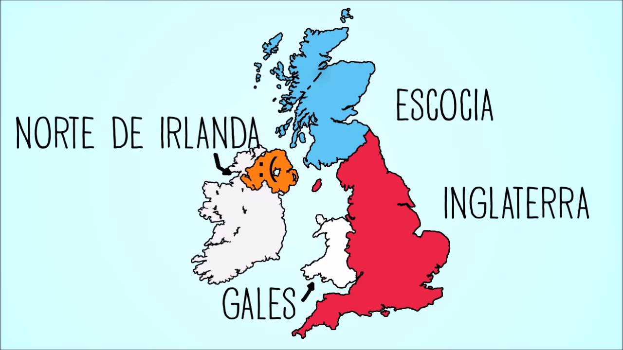 Reino Unido Paises - Mapa Para Jugar Puzzle Paises Del Reino Unido