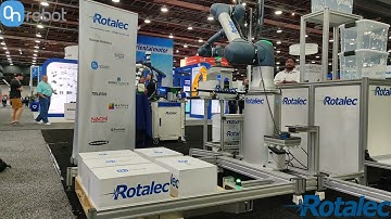 Rotalec @ Automate 2022 - Palletizer Demo with OnRobot & Doosan