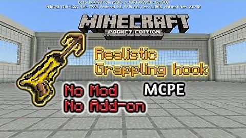 ✔MCPE How to make Realistic Grappling hook using command block
