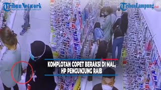 CCTV Captures Gang of Pickpockets Stealing Mall Visitors' Cell Phones