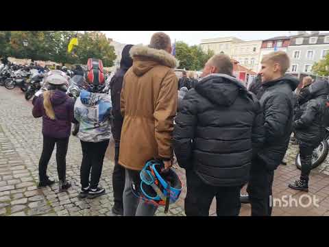 motocyklowy rajd piaśnicki Wejherowo 2022  relacja , przejazd i bliskie spotkanie z policją