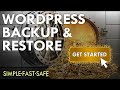 How To Backup A Wordpress Website In 5 Mins ~ 2022 ~ A  WordPress Backup And Restore Tutorial