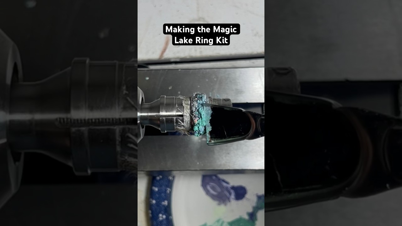 Making the Magic Lake Ring Kit  DIY Ring Tutorial #jewelrycrafting  #diyaccessories #handmadebeauty 