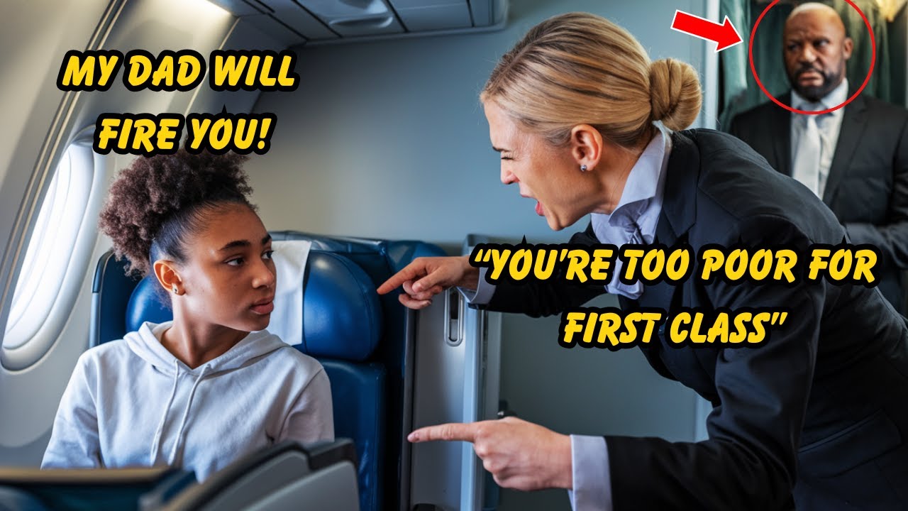 Flight Attendant Denies Black Girl First Class Unaware Her Father Owns The Airline