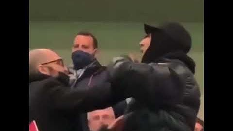 Ghali litiga con Matteo Salvini in tribuna durante il Derby