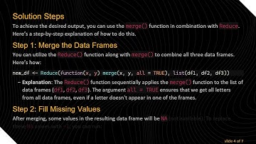 Merging Data Frames and Filling Missing Values in R