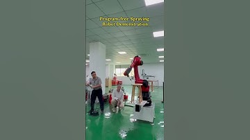 Program-free system:spray robot. #industrial #machine #factory #robot #robotics