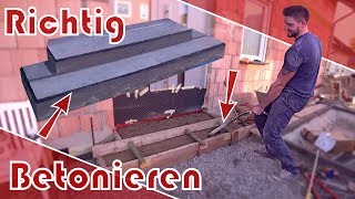 Richtig Betonieren Anleitung Beton Mischen Treppe Schalen Podest Youtube