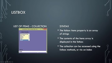 CIS150 Ch 10 Listbox 1