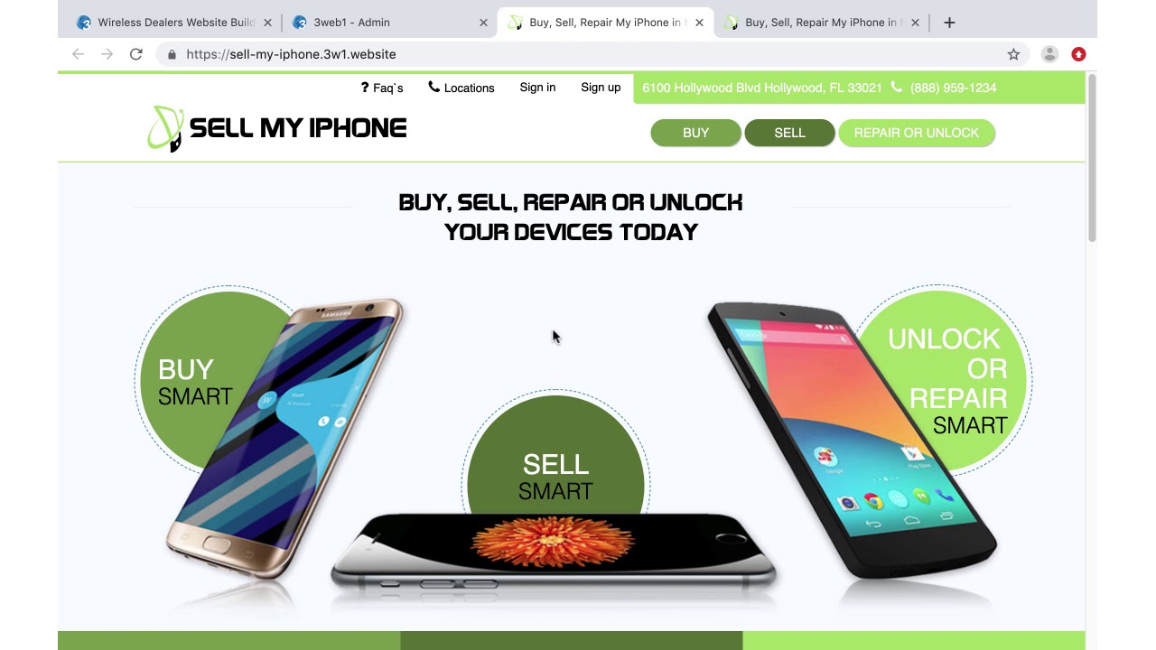 10-minute cell phone dealers website setup