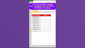 How to write big number in excel |numbers properly not showing in excel | excel | #exceltips #shorts