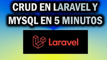 ✅CRUD EN 5 MINUTOS CON LARAVEL Y MYSQL + TEMPLATE ADMINLTE