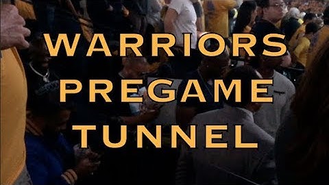 Pregame tunnel run, Terrell Owens, Carlos Santana, Klay #rightnow ritual, Durant #Flexall yell