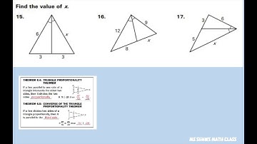 Find the value of x. Bisector Triangles Theorem