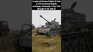 1944 German PzKpfw IV tank Brought to Life | HD Animated Colorized Photographs