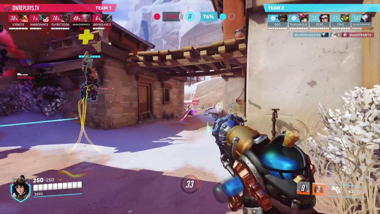 6 Heroes to win it all by ZERO — Overwatch 2 Replay 0X9WM4