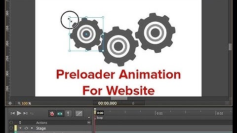 How to create animated preloader loop in Edge Animate