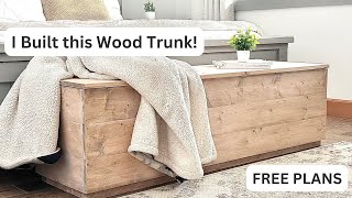 Simple to Build Wood Trunk - Lots of Storage! by Ana White 31,363 views 6 months ago 3 minutes, 37 seconds