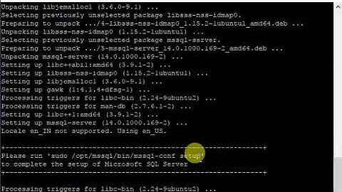 Install SQL Server 2017 on Ubuntu Linux