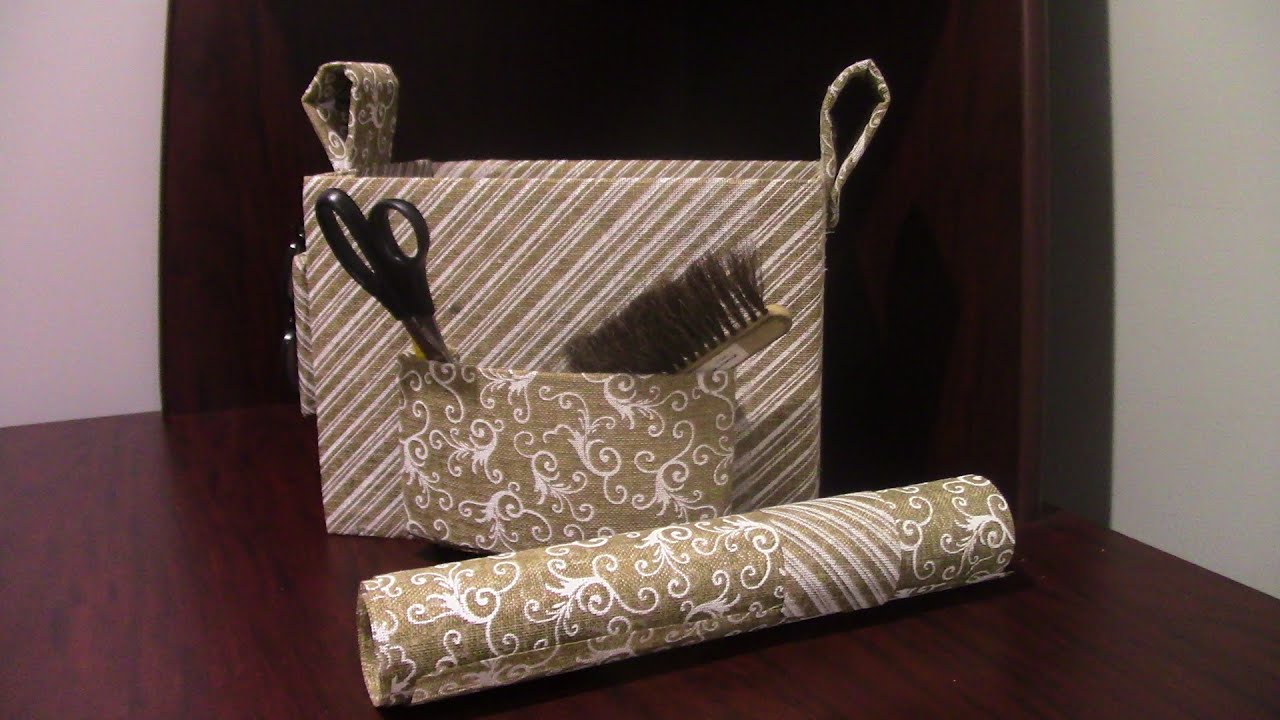 How to make a craft/storage box with cardboard and foam board/reuse and