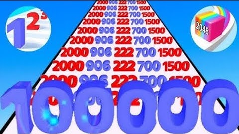 NUMBER MASTER 3D RUN (Math  Games) Number Run & Merge,        Number Stack Gameplay