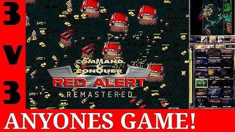 C&C Red Alert multiplayer match. 3 on 3 ANYONES MATCH TO WIN!