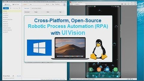 Web and Desktop Automation with UI Vision - Free RPA Software