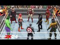 Top Avengers & DC Superheroes in Battle Royale Match - WWE 2K24 - PS5 [4K 60FPS]